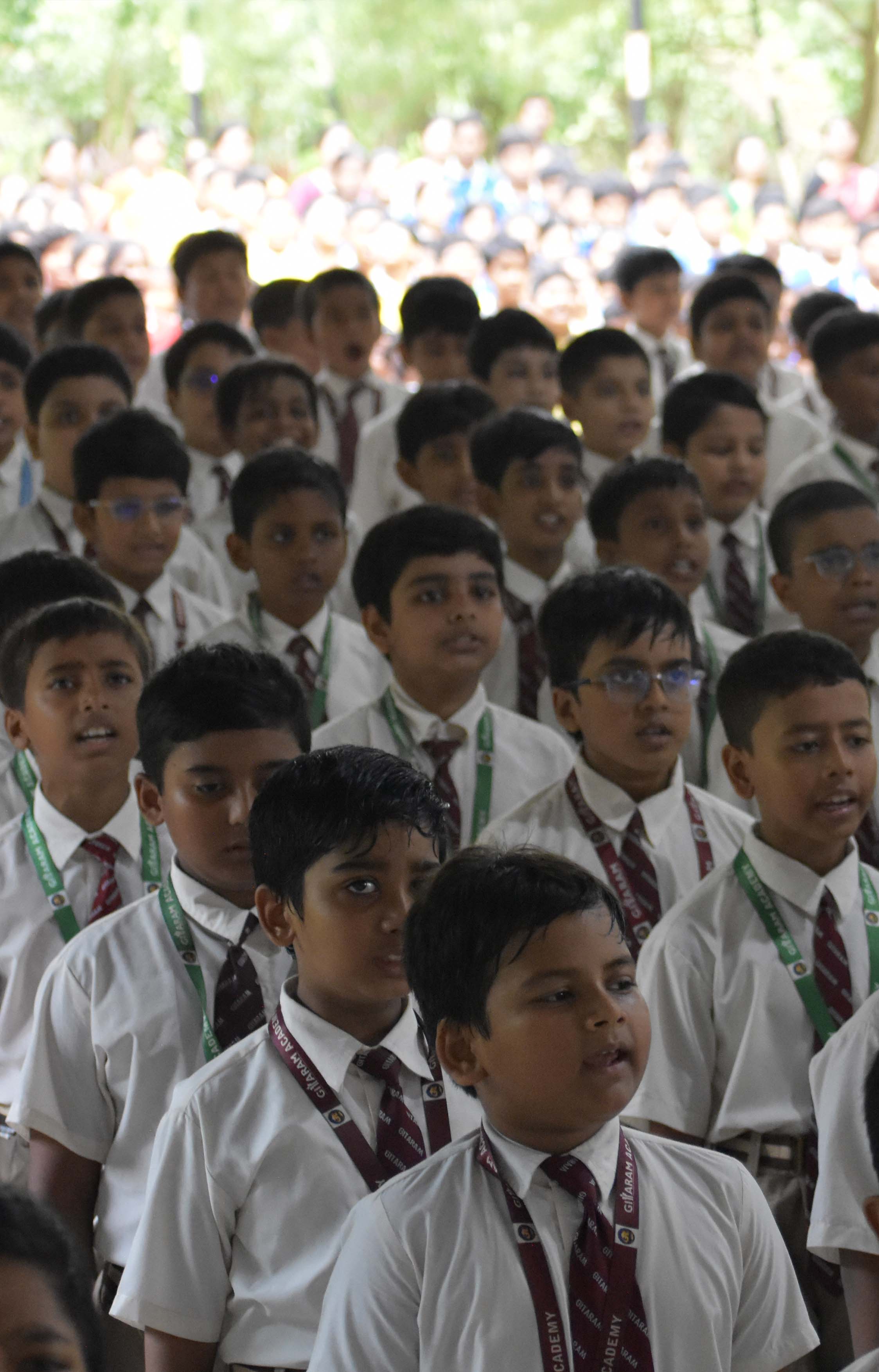 Primary students in class