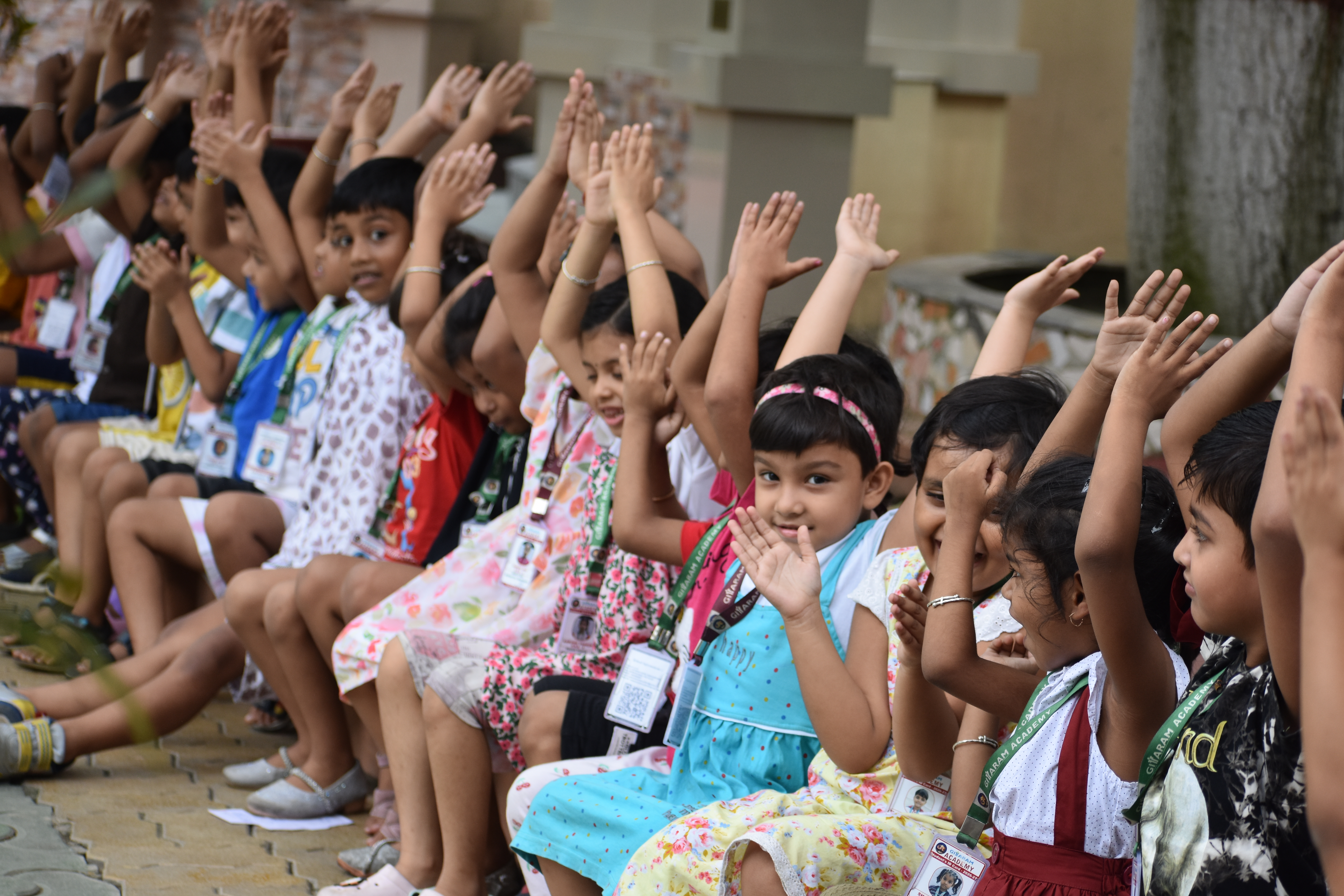 Students learning at GitaRam Academy